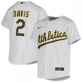 Khris Davis Oakland Athletics Nike Youth Home MLB Jersey - White