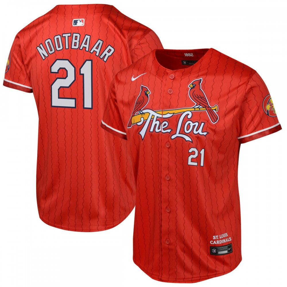 Lars Nootbaar St. Louis Cardinals Nike Youth 2024 City Connect Limited Player MLB Jersey - Red