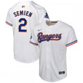 Marcus Semien Texas Rangers Nike Youth 2024 Gold Collection Limited Player MLB Jersey?C White