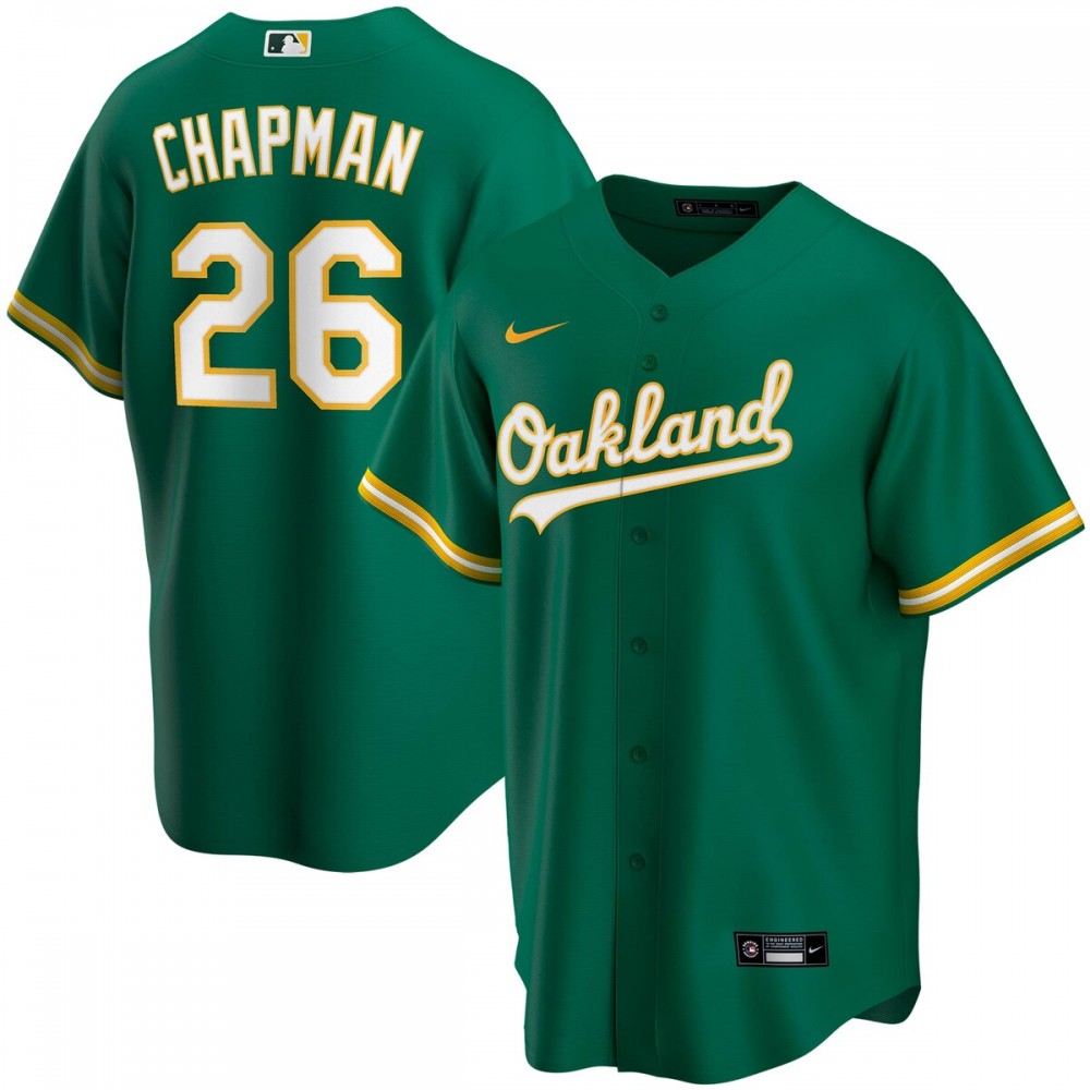 Matt Chapman Oakland Athletics Nike Youth Alternate Replica Player MLB Jersey - Kelly Green