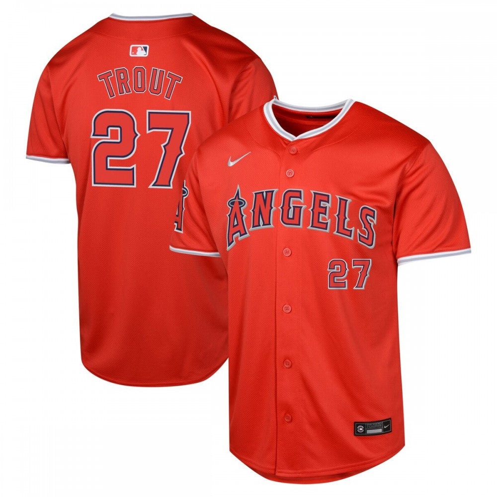 Mike Trout Los Angeles Angels Nike Youth Alternate Limited Player MLB Jersey - Red