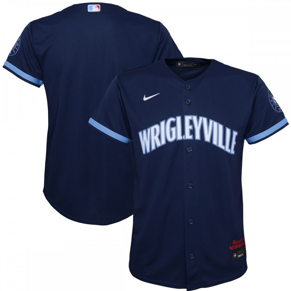 Chicago Cubs Nike Youth City Connect Replica MLB Jersey - Navy