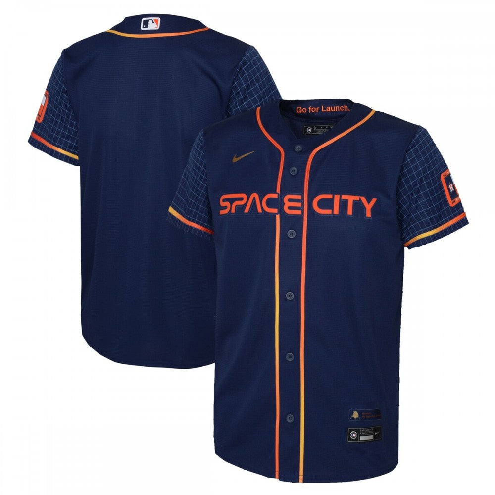 Houston Astros Nike Youth 2022 City Connect Replica MLB Jersey - Navy