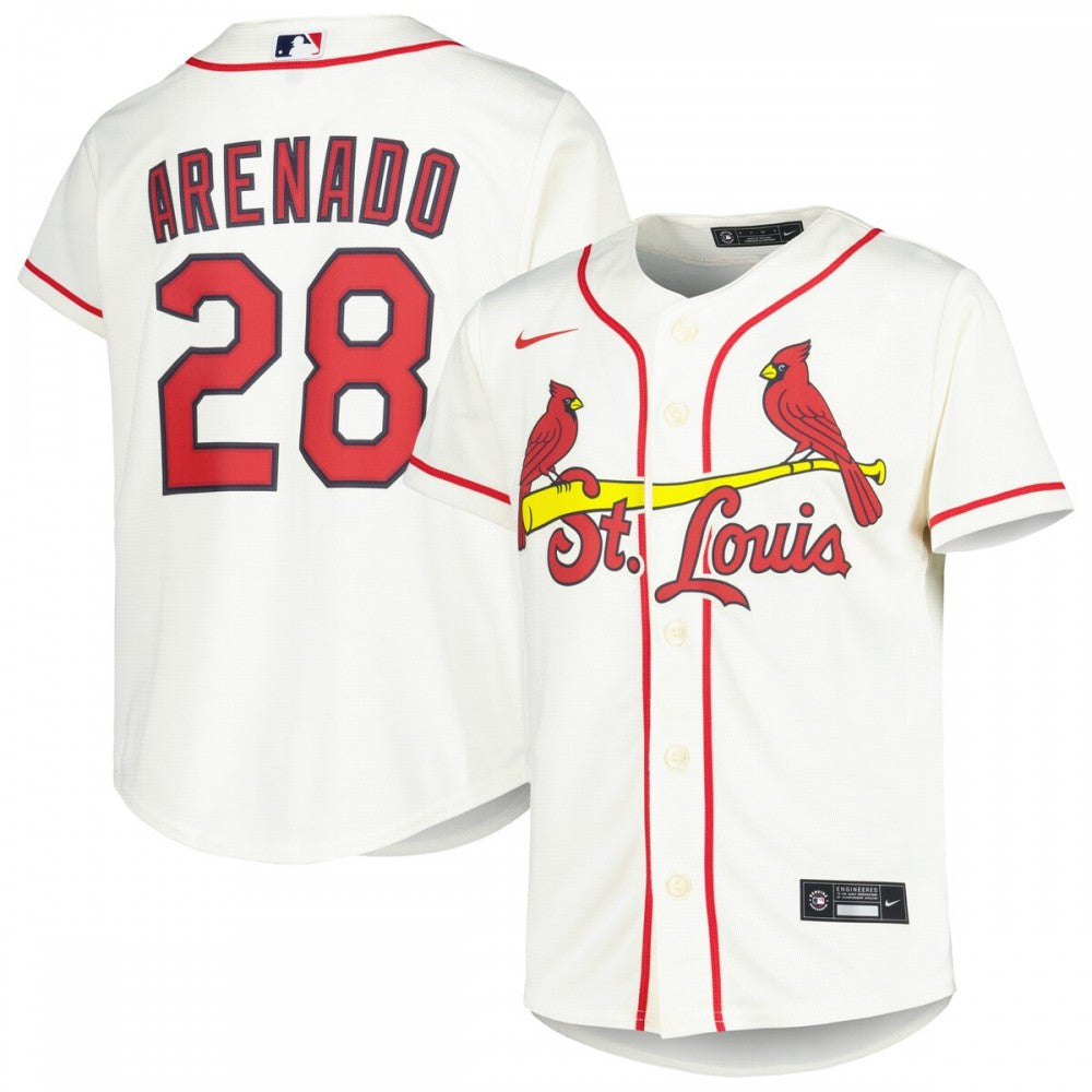 Nolan Arenado St. Louis Cardinals Nike Youth Alternate Replica Player MLB Jersey - Cream