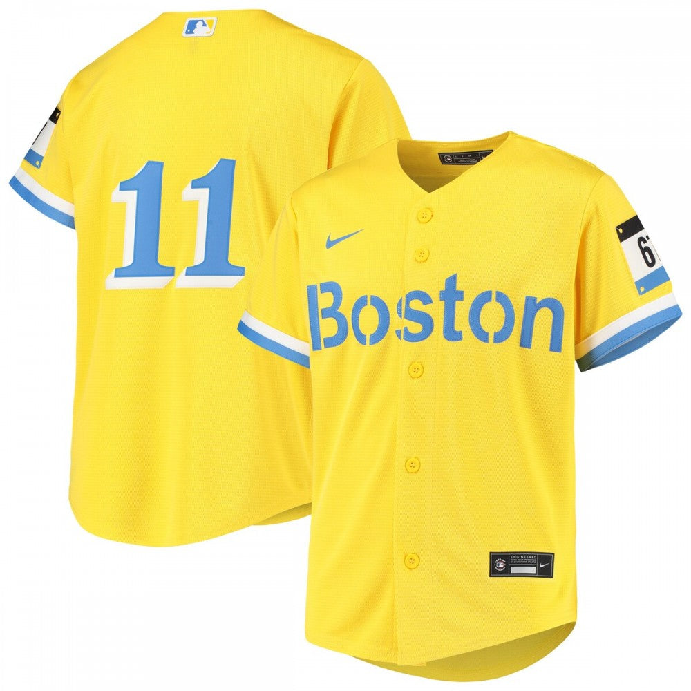 Rafael Devers Boston Red Sox Nike Youth City Connect Replica Player MLB Jersey - Gold