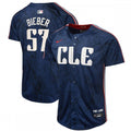 Shane Bieber Cleveland Guardians Nike Youth 2024 City Connect Limited MLB Jersey - Navy