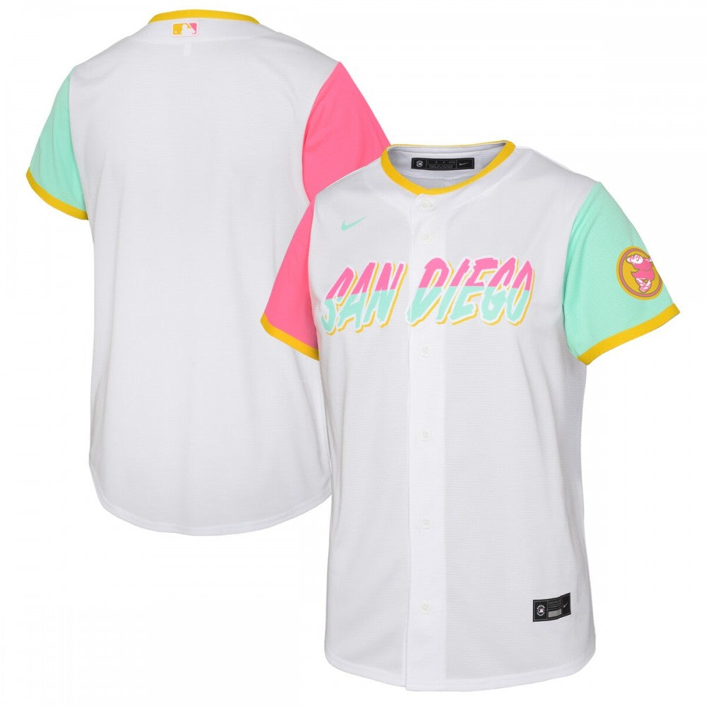 San Diego Padres Nike Youth 2022 City Connect Replica Team MLB Jersey - White