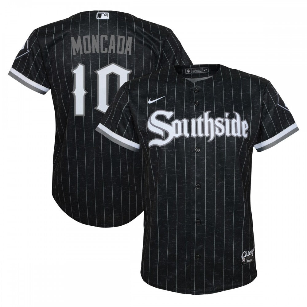 Yoan Moncada Chicago White Sox Nike Youth City Connect Replica Player MLB Jersey - Black