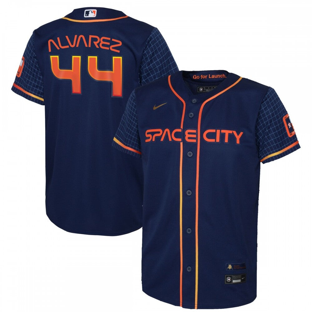 Yordan Alvarez Houston Astros Nike Youth 2022 City Connect Replica Player MLB Jersey - Navy