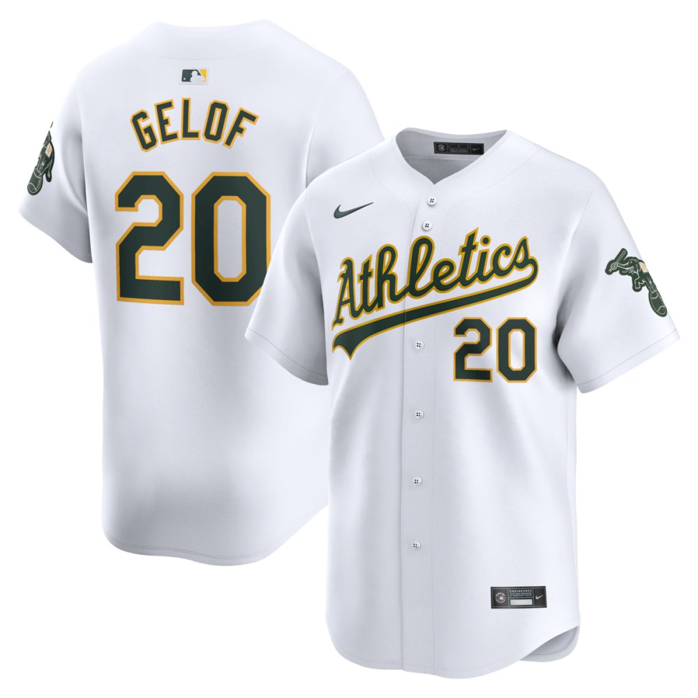 Zack Gelof Oakland Athletics Nike Youth Home Limited Player MLB Jersey - White