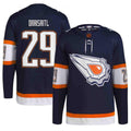 Leon Draisaitl Edmonton Oilers Navy Reverse Retro 2.0 Player NHL Jersey