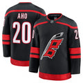 Men's Carolina Hurricanes Sebastian Aho Black Home Premium NHL Jersey